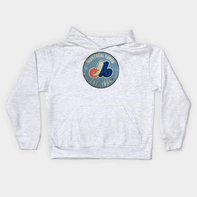 MONTREAL EXPOS EST 1969 - VINTAGE Kids Hoodie by The Fan-Tastic Podcast